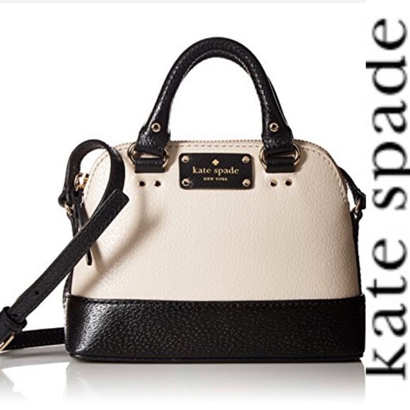 kate spade Handbags - Kate Spade Mini Rachelle Bl/Cream Pebble Crossbody